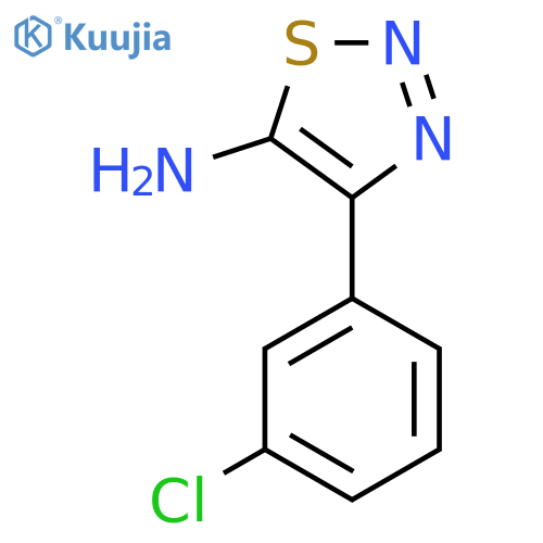 4-(3-Chlorophenyl)-1,2,3-thiadiazol-5-amine structure