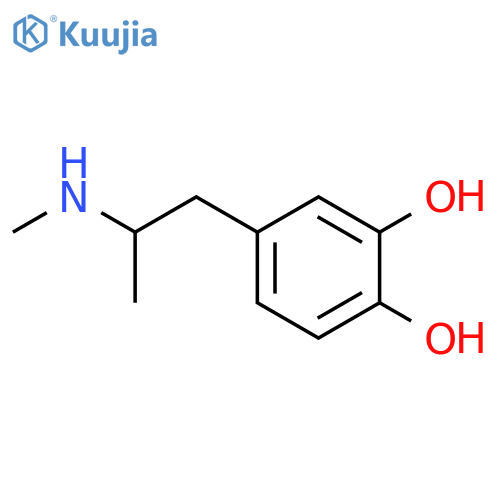 1,2-Benzenediol,4-[2-(methylamino)propyl]- structure