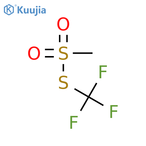 Methanesulfonothioicacid, S-(trifluoromethyl) ester structure