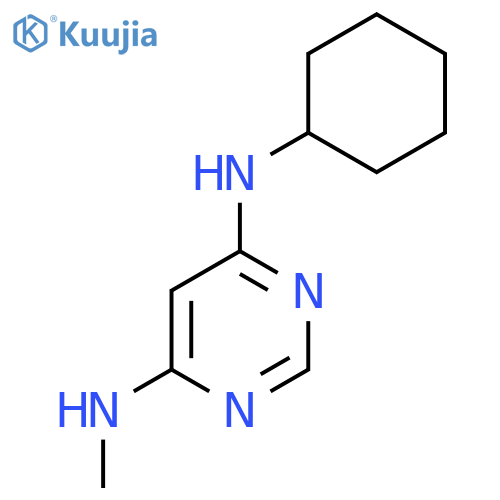N4-Cyclohexyl-N6-methylpyrimidine-4,6-diamine structure