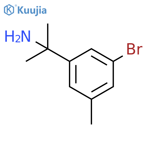 2-(3-bromo-5-methylphenyl)propan-2-amine structure