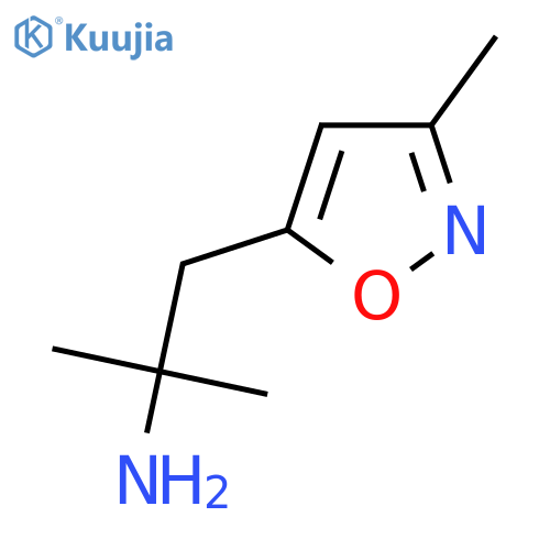 2-methyl-1-(3-methyl-1,2-oxazol-5-yl)propan-2-amine structure
