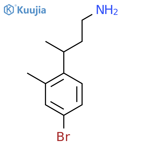 3-(4-bromo-2-methylphenyl)butan-1-amine structure