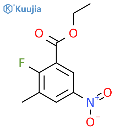 Ethyl 2-fluoro-3-methyl-5-nitrobenzoate structure