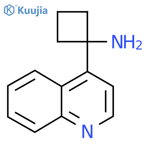 1-(quinolin-4-yl)cyclobutan-1-amine structure