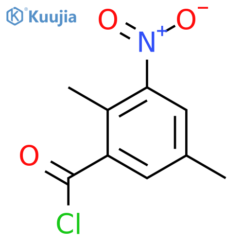 2,5-Dimethyl-3-nitrobenzoyl chloride structure