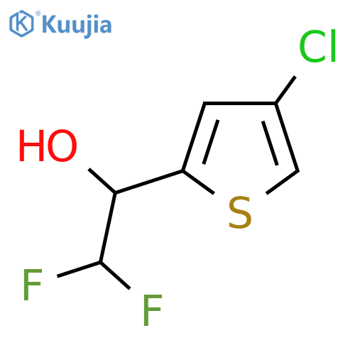 1-(4-chlorothiophen-2-yl)-2,2-difluoroethan-1-ol structure