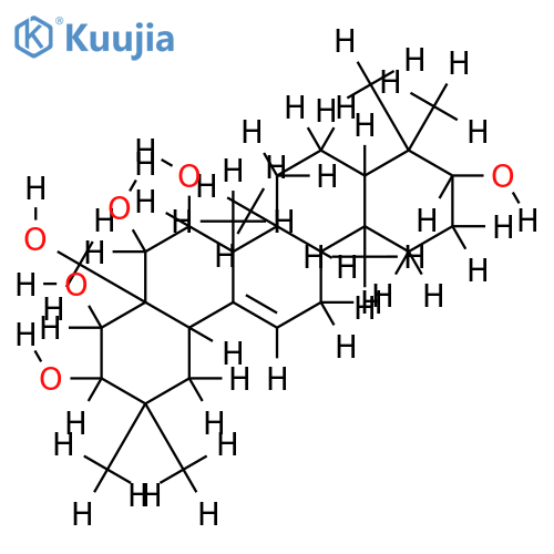 (4aS)-3c,4t,5t,6t,10c-Pentahydroxy-2,2,6at,6bc,9,9,12ac-heptamethyl-4ar-hydroxymethyl-(8atH,12btH,14bcH)-Delta14-eicosahydro-picen structure
