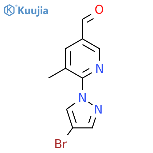 6-(4-Bromo-1h-pyrazol-1-yl)-5-methylpyridine-3-carbaldehyde structure