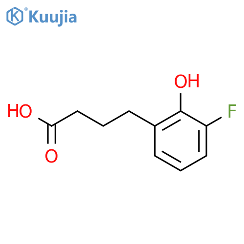 4-(3-fluoro-2-hydroxyphenyl)butanoic acid structure