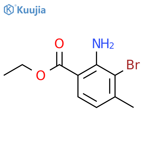 Ethyl 2-amino-3-bromo-4-methylbenzoate structure