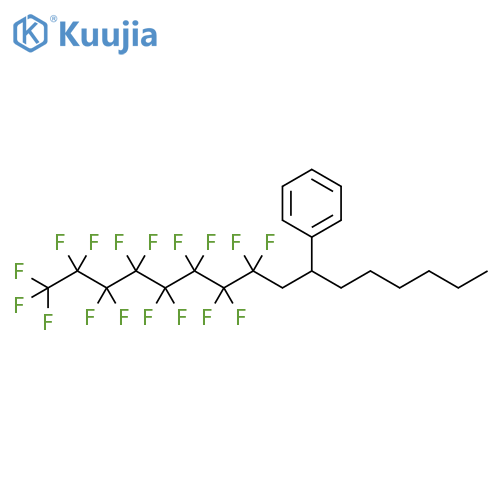 Benzene,(3,3,4,4,5,5,6,6,7,7,8,8,9,9,10,10,10-heptadecafluoro-1-hexyldecyl)- structure