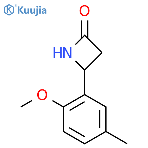 4-(2-Methoxy-5-methylphenyl)azetidin-2-one structure