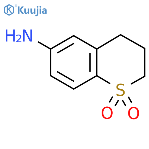 1,1-Dioxo-3,4-dihydro-2H-thiochromen-6-amine structure