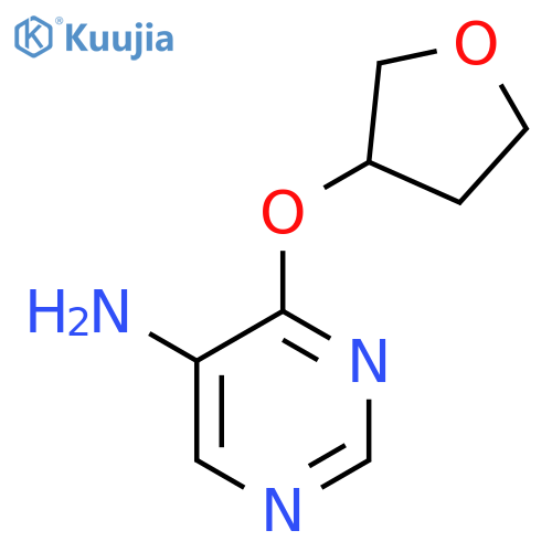 4-(Oxolan-3-yloxy)pyrimidin-5-amine structure