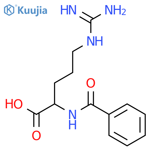 N-α-Benzoyl-L-arginine structure