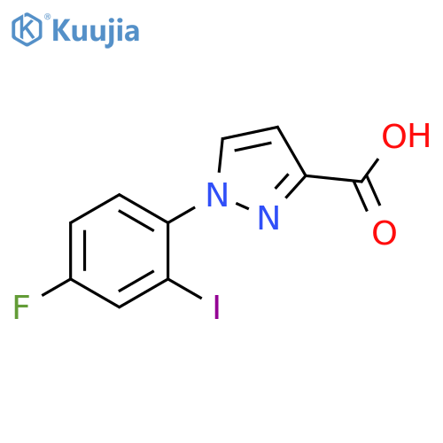 1H-Pyrazole-3-carboxylic acid, 1-(4-fluoro-2-iodophenyl)- structure