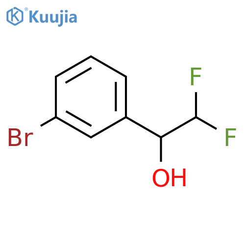 1-(3-bromophenyl)-2,2-difluoroethan-1-ol structure