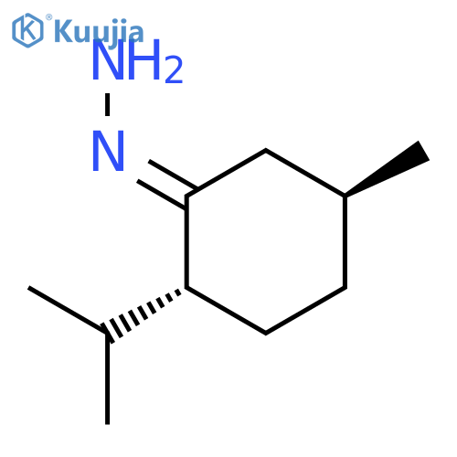 Cyclohexanone, 5-methyl-2-(1-methylethyl)-, hydrazone, (2R,5S)-rel- structure