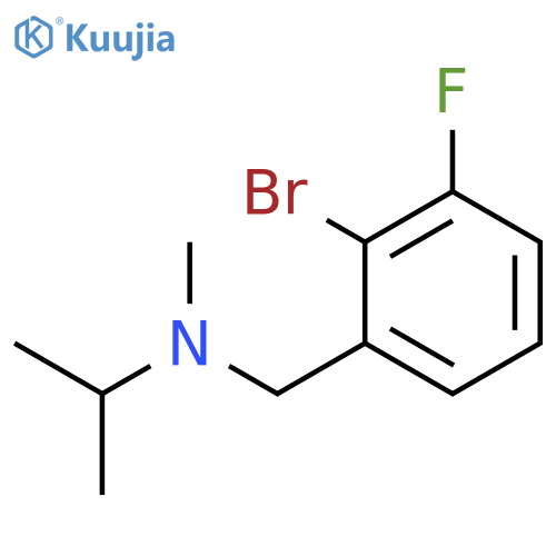 Benzenemethanamine, 2-bromo-3-fluoro-N-methyl-N-(1-methylethyl)- structure