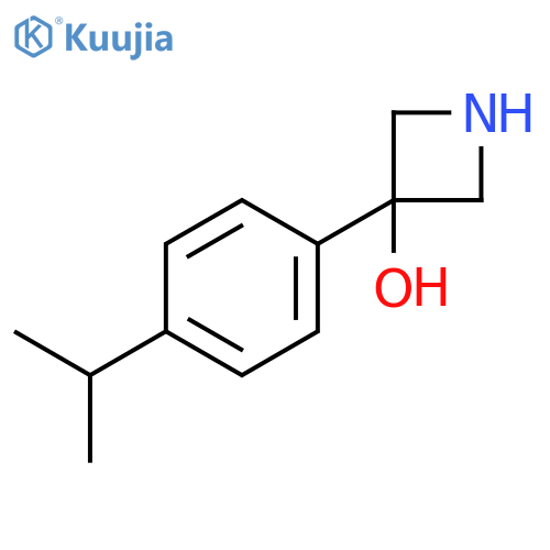 3-4-(propan-2-yl)phenylazetidin-3-ol structure