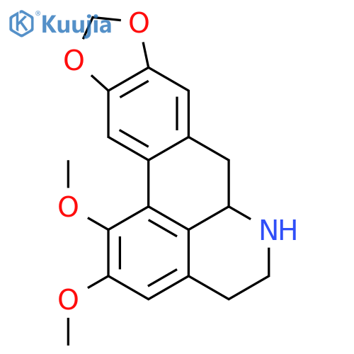 4H-Benzo[de][1,3]benzodioxolo[5,6-g]quinoline,5,6,6a,7-tetrahydro-1,2-dimethoxy-, (6aS)- structure