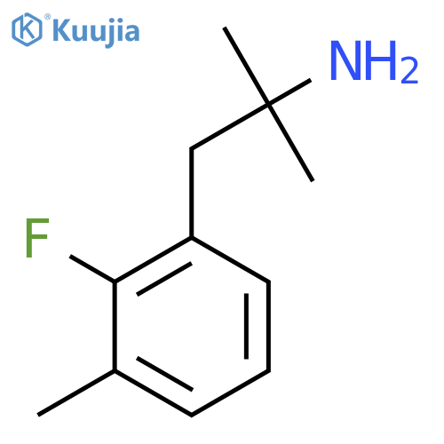 1-(2-fluoro-3-methylphenyl)-2-methylpropan-2-amine structure