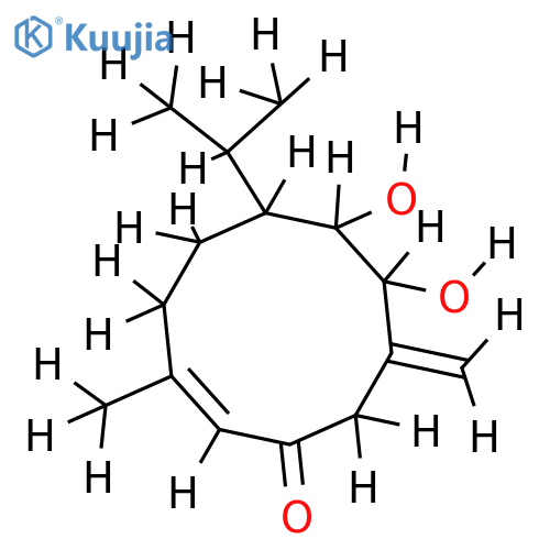 2-Ketone-1(10),4(15)-Germacradiene-2,5,6-triol structure