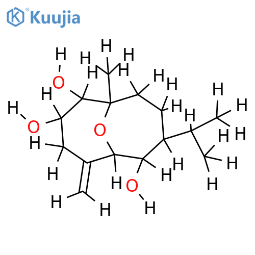 (1alpha,2beta,5alpha,6beta,10alpha)-form-5,10-Epoxy-4(15)-germacrene-1,2,6-triol structure