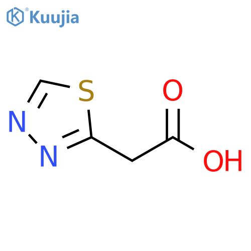 2-(1,3,4-thiadiazol-2-yl)acetic acid structure