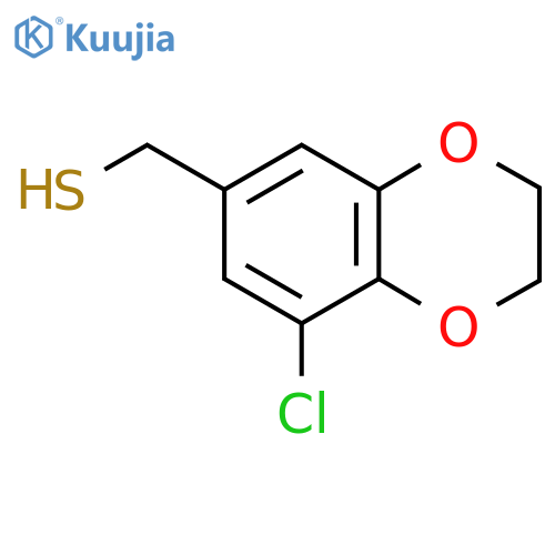 (8-Chloro-2,3-dihydro-1,4-benzodioxin-6-yl)methanethiol structure