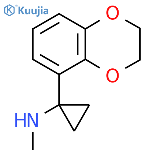 1-(2,3-dihydro-1,4-benzodioxin-5-yl)-N-methylcyclopropan-1-amine structure