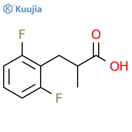 3-(2,6-difluorophenyl)-2-methylpropanoic acid structure