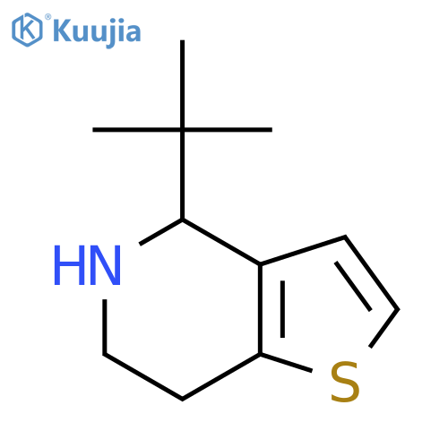 4-tert-butyl-4H,5H,6H,7H-thieno3,2-cpyridine structure