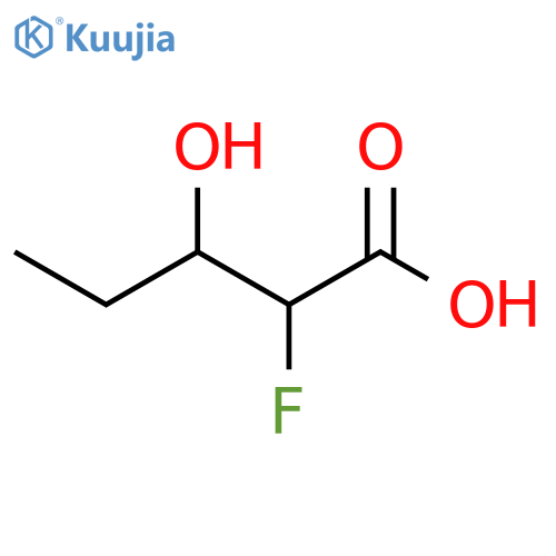 2-fluoro-3-hydroxypentanoic acid structure
