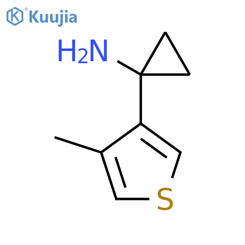 1-(4-Methylthiophen-3-yl)cyclopropan-1-amine structure