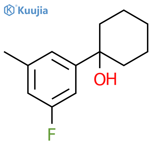 1-(3-fluoro-5-methylphenyl)cyclohexanol structure
