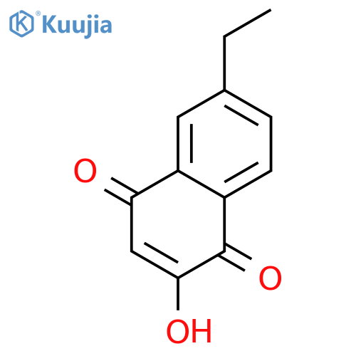 1,4-Naphthalenedione, 6-ethyl-2-hydroxy- (9CI) structure