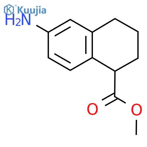 Methyl 6-amino-1,2,3,4-tetrahydronaphthalene-1-carboxylate structure
