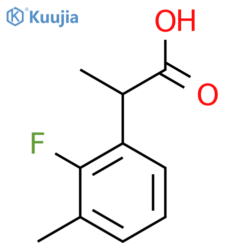 2-(2-Fluoro-3-methylphenyl)propanoic acid structure