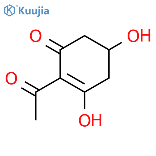 2-Cyclohexen-1-one,2-acetyl-3,5-dihydroxy- structure