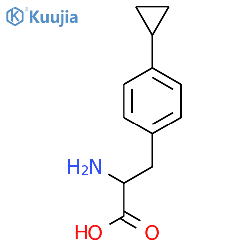 2-Amino-3-(4-cyclopropylphenyl)propanoic acid structure