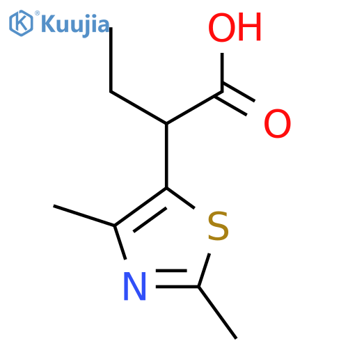2-(Dimethyl-1,3-thiazol-5-yl)butanoic acid structure