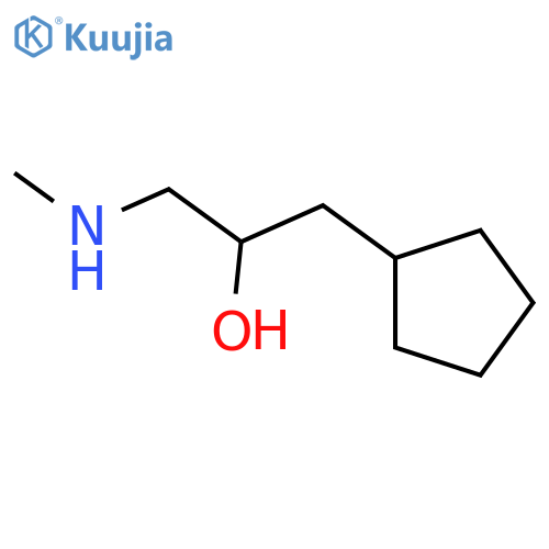 1-cyclopentyl-3-(methylamino)propan-2-ol structure