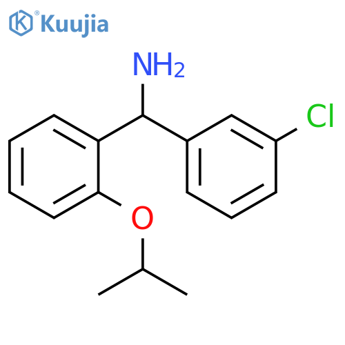 (3-chlorophenyl)(2-isopropoxyphenyl)methanamine structure