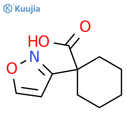1-(1,2-oxazol-3-yl)cyclohexane-1-carboxylic acid structure