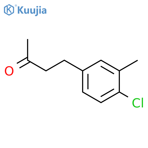 4-(4-chloro-3-methylphenyl)butan-2-one structure