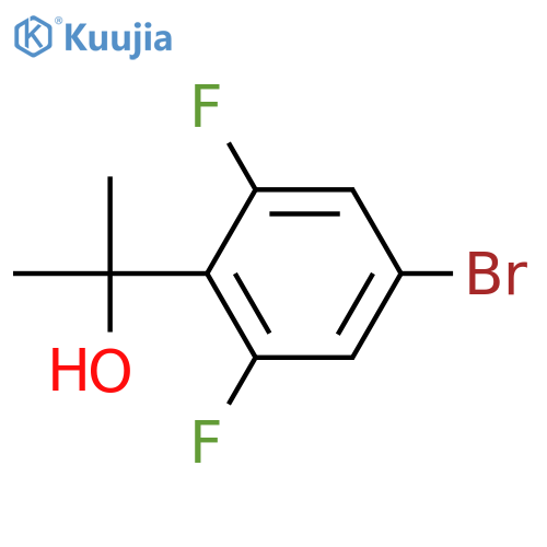 2-(4-bromo-2,6-difluorophenyl)propan-2-ol structure