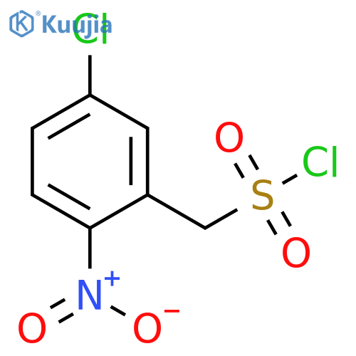 (5-chloro-2-nitrophenyl)methanesulfonyl chloride structure