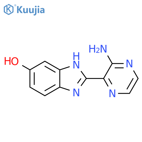 2-(3-Amino-2-pyrazinyl)-1H-benzimidazol-6-ol structure